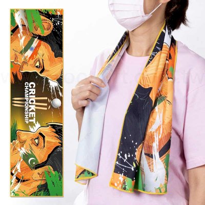客製環保紗rPET鳥眼布長型運動巾