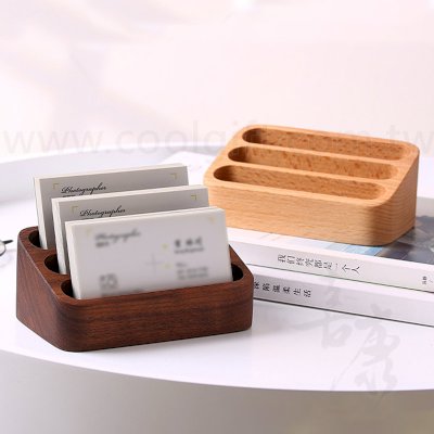 木製分隔名片座