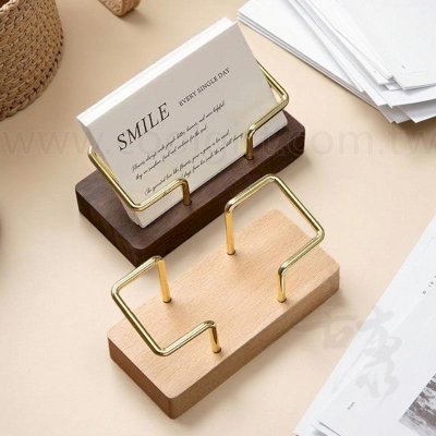 木質金框名片架