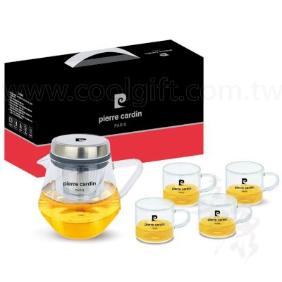 皮爾卡登 旋轉泡茶茶壺杯套組