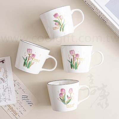 鬱金香寬口馬克杯