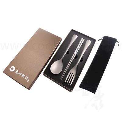 龍町別作 純鈦餐具三件組