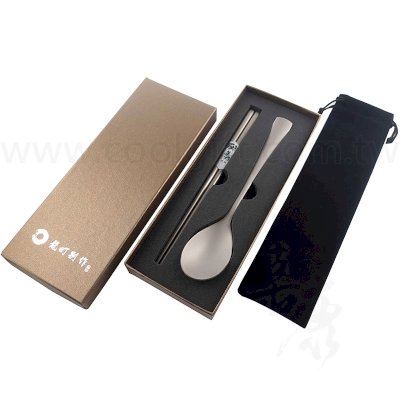 龍町別作 純鈦餐具二件組