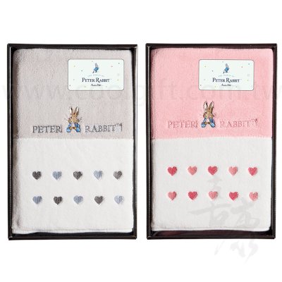 比得兔雙配色浴巾