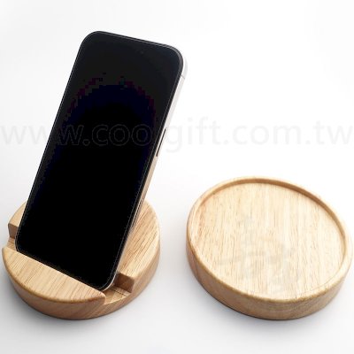 二用木質手機架杯墊