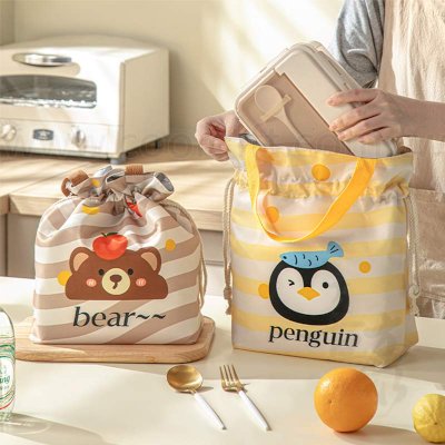 卡通抽繩束口保溫袋