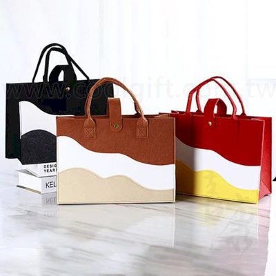 時尚漸層毛氈手提袋