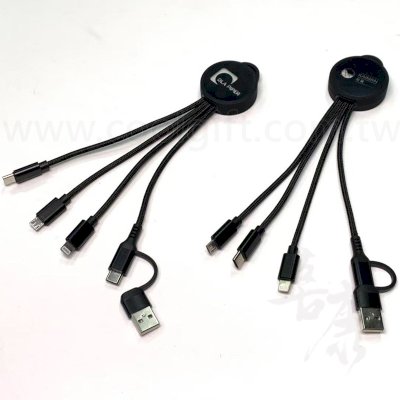 客製發光三合一充電線