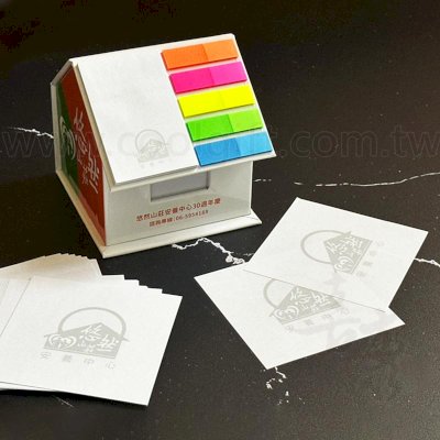 客製立體房子便利貼盒