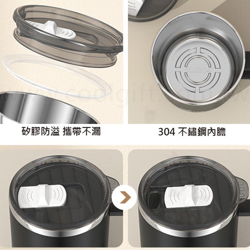 不鏽鋼附蓋馬克杯