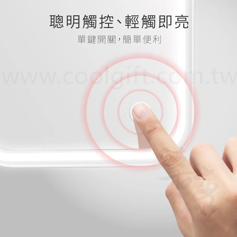 KINYO觸控LED柔光化妝立鏡