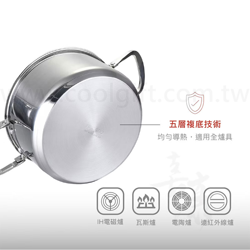 瑞士HAPADO雙耳折疊湯鍋