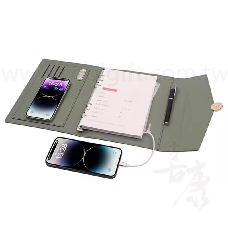 客製化撞色無線充A5筆記本