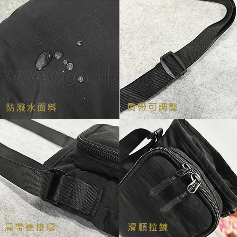 單肩束口水桶包