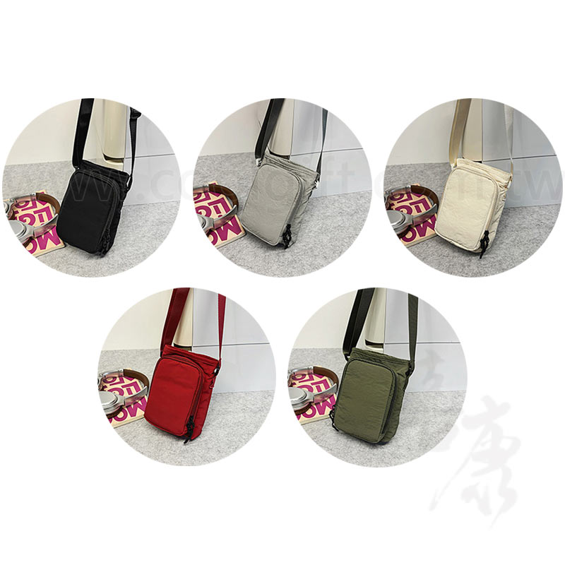 單肩束口水桶包