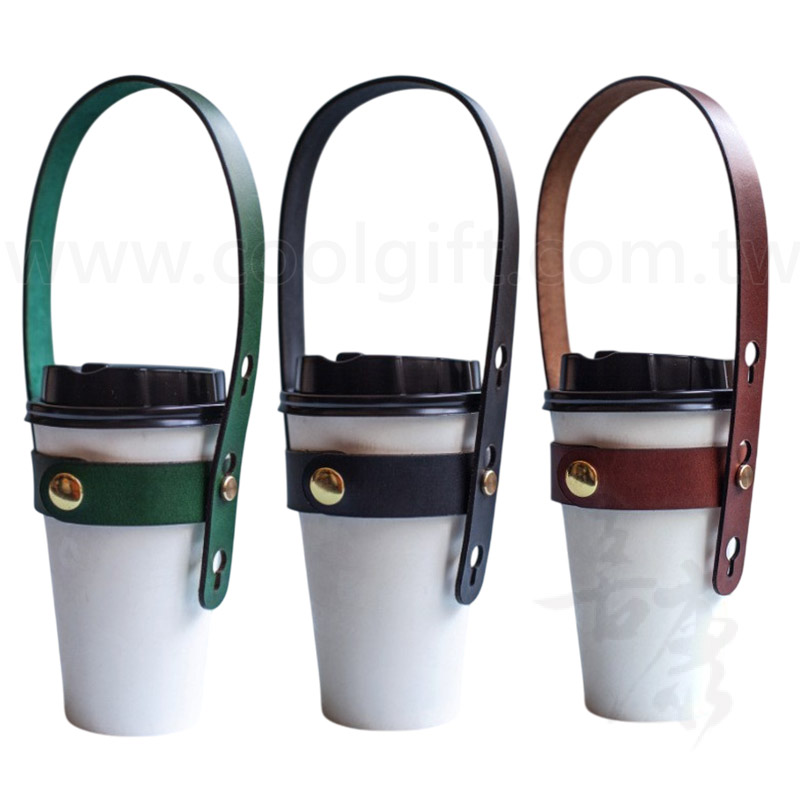 可調節皮革飲料提繩