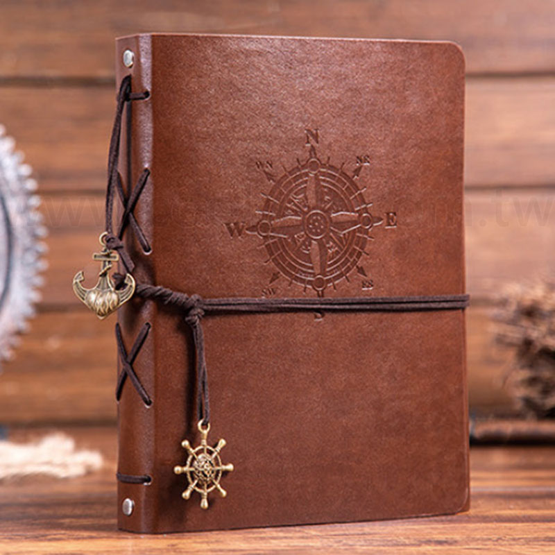 復古風皮質活頁筆記本