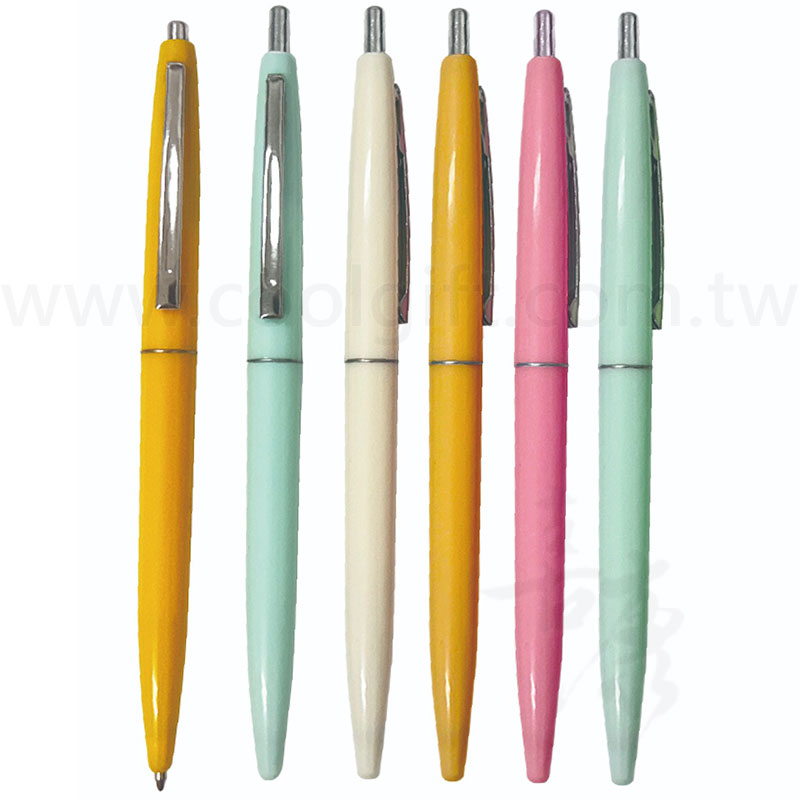 金屬筆夾按壓式原子筆
