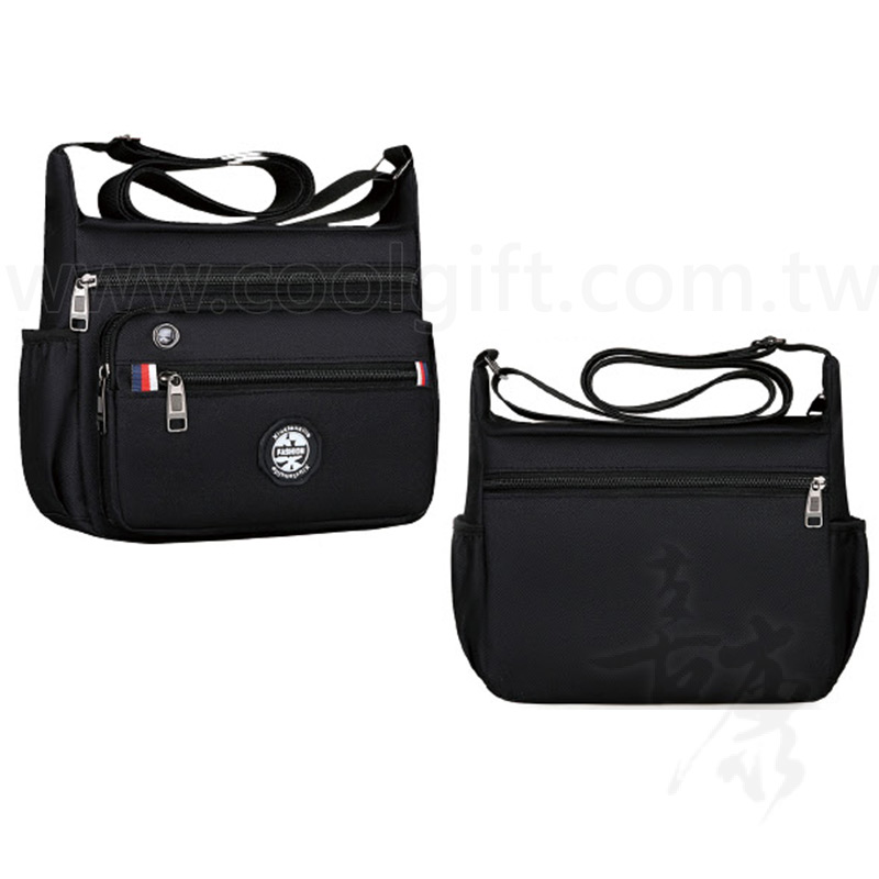 休閒多隔層單肩包