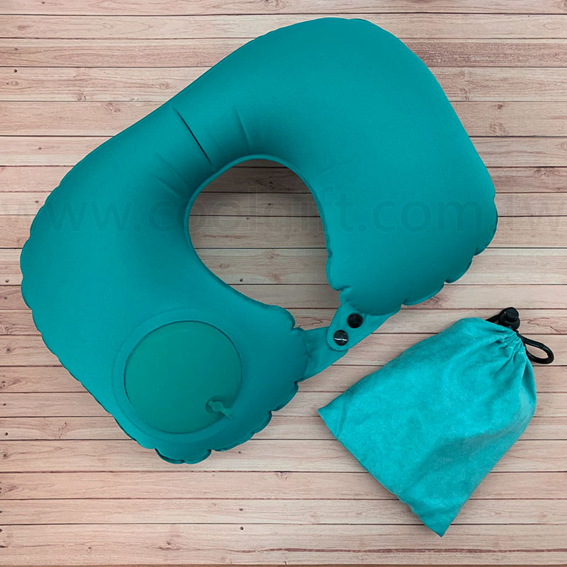 輕便手壓自動充氣式護頸枕