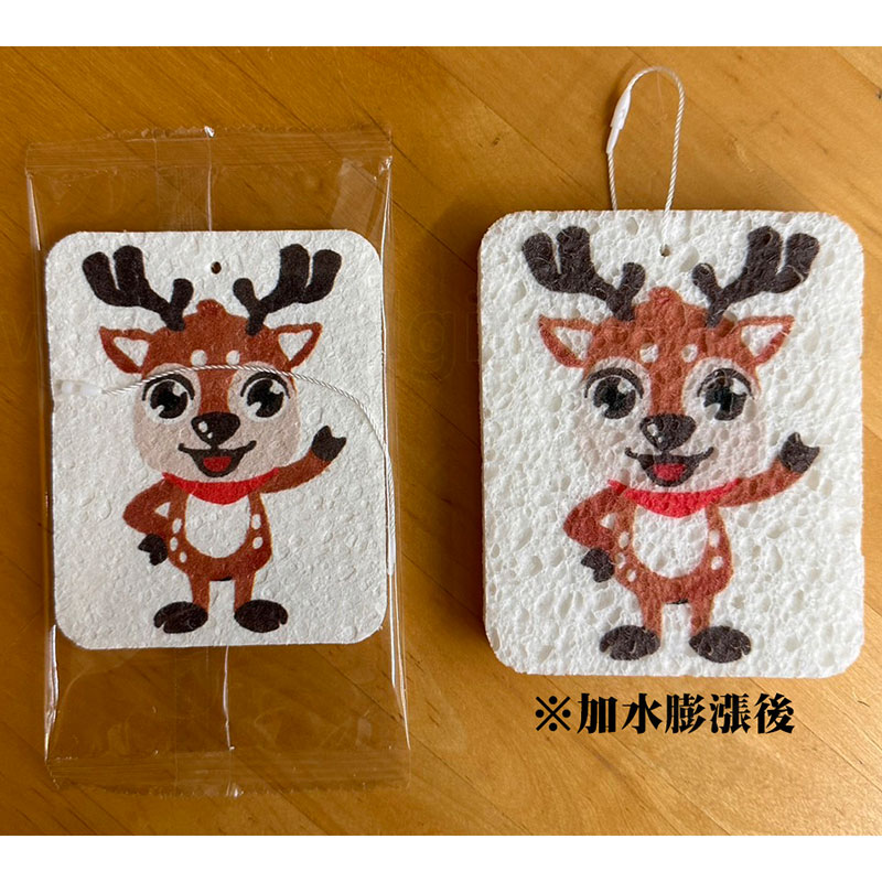 客製造型彩印木漿洗碗海綿