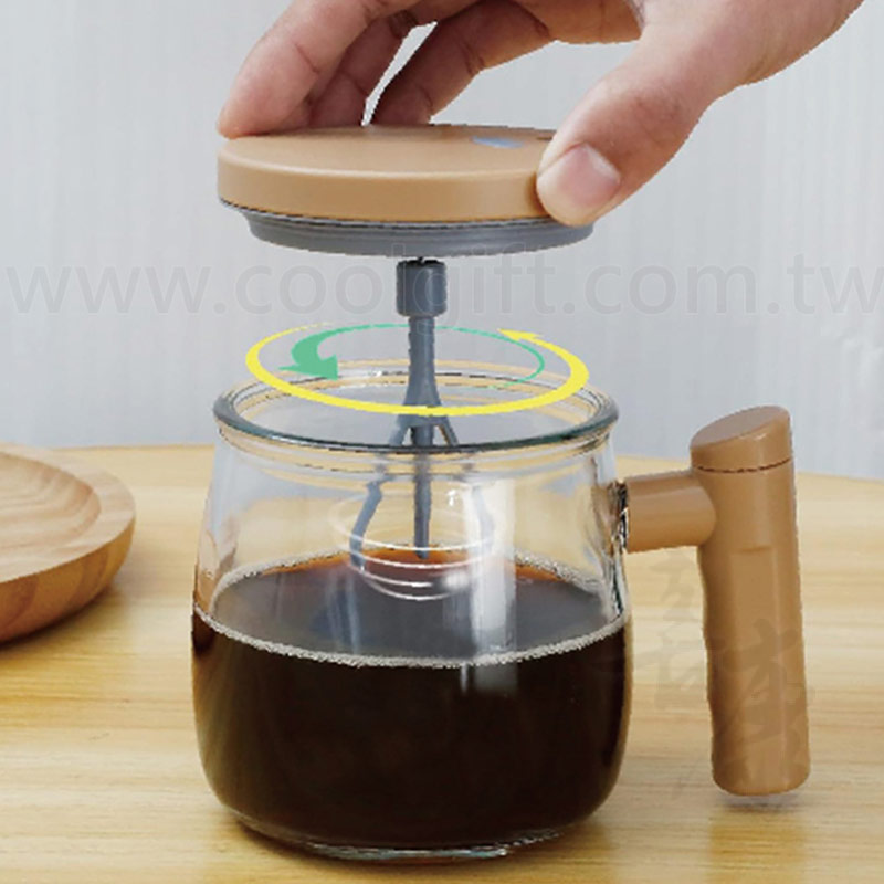 自動攪拌手把玻璃杯