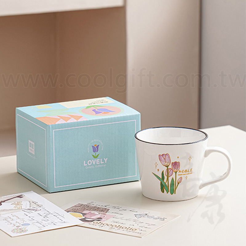 鬱金香寬口馬克杯