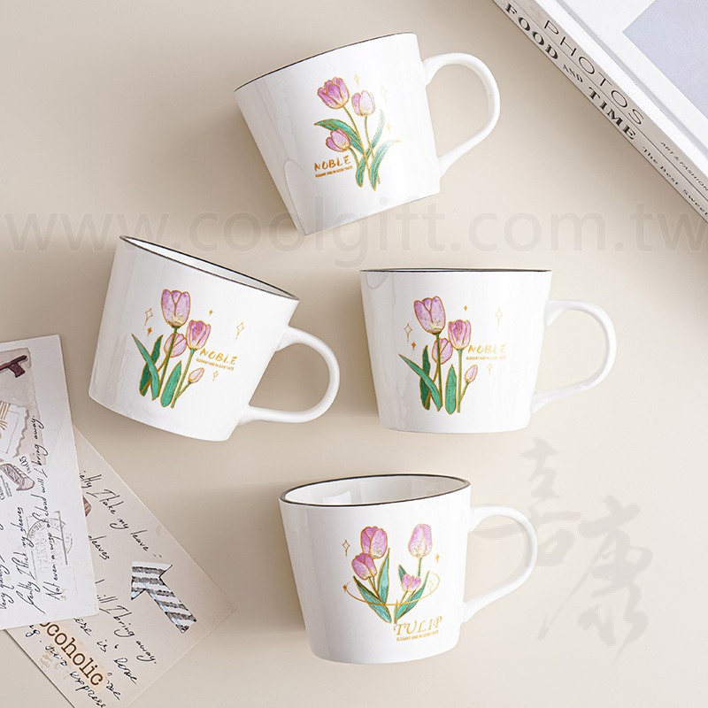 鬱金香寬口馬克杯
