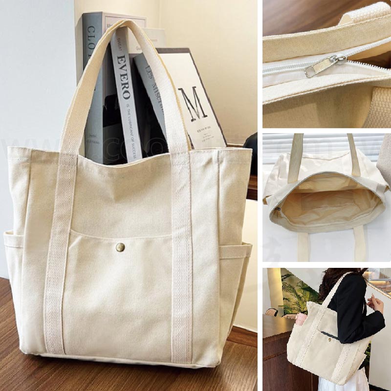 10安帆布托特包