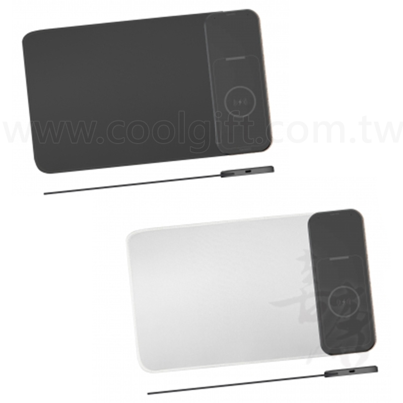 15W布面磁吸無線充電滑鼠墊