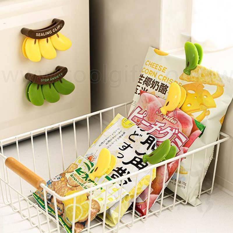 香蕉封口夾磁鐵