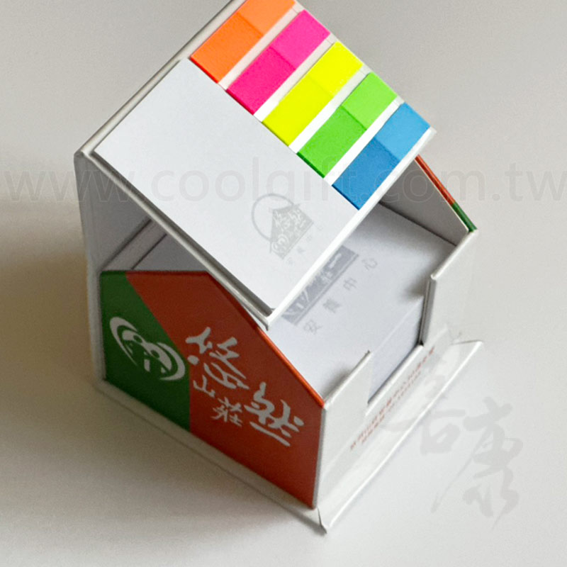 客製立體房子便利貼盒