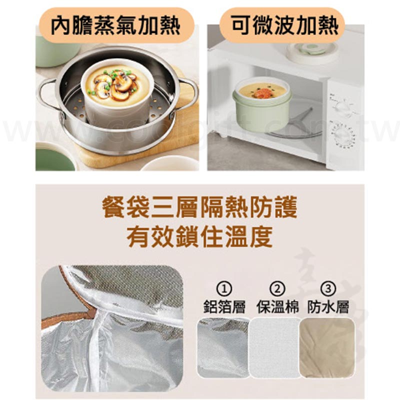 陶瓷可微波保鮮盒組