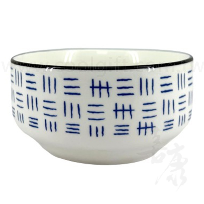 松村窯日式手繪波紋碗(一入)