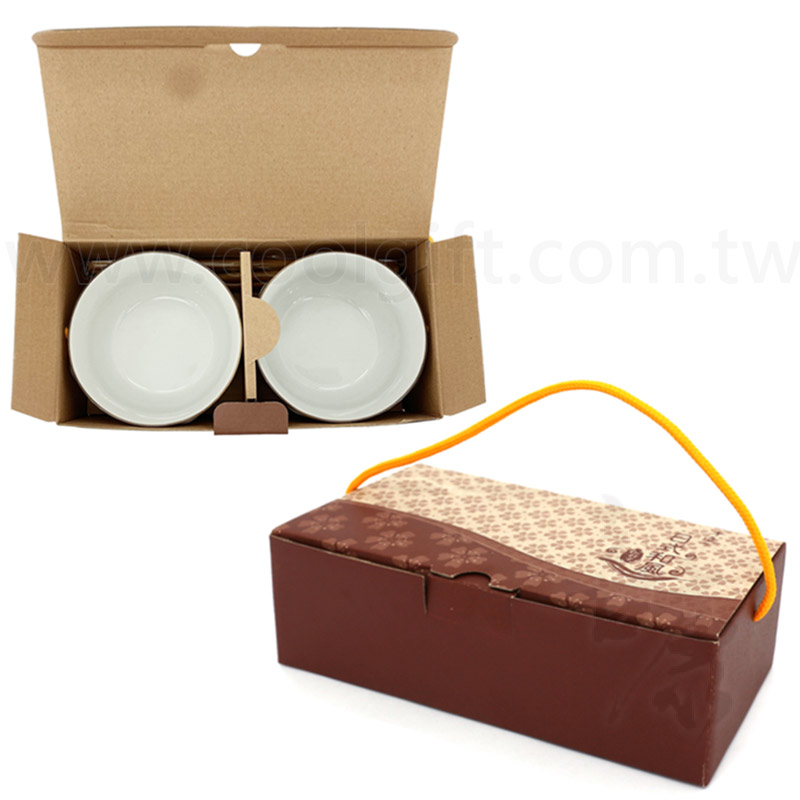 松村窯四季方口碗筷2入組