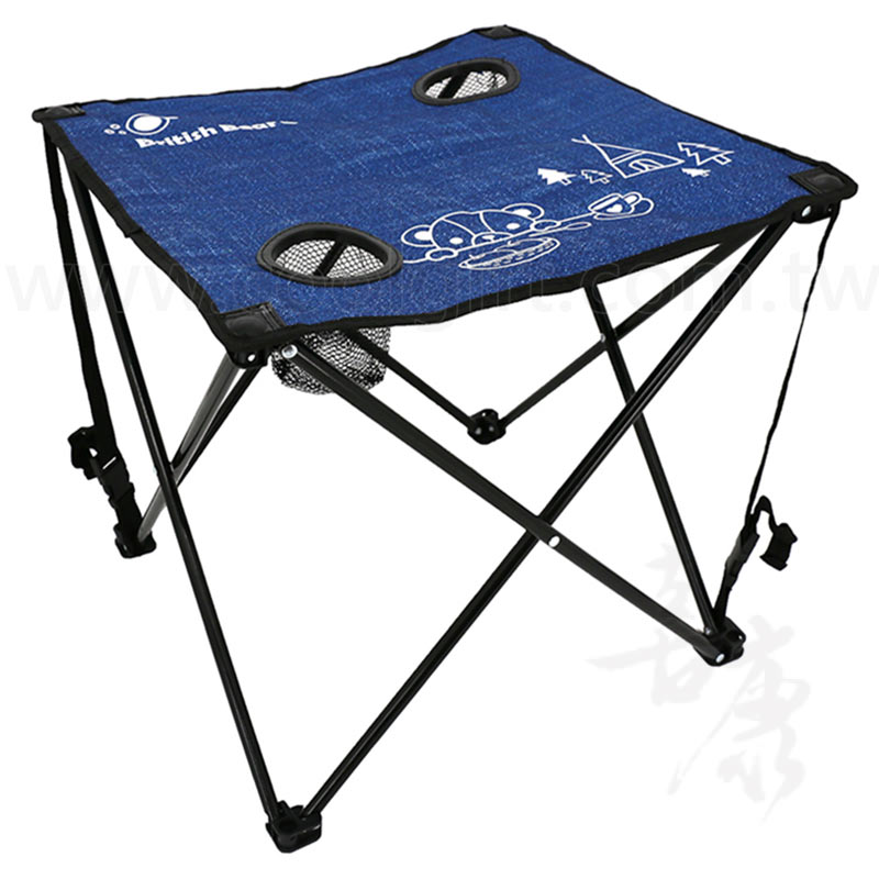 英國熊丹寧風摺疊桌